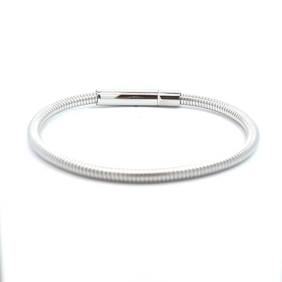 Slangen zilver schakelarmband - Casa Jadel