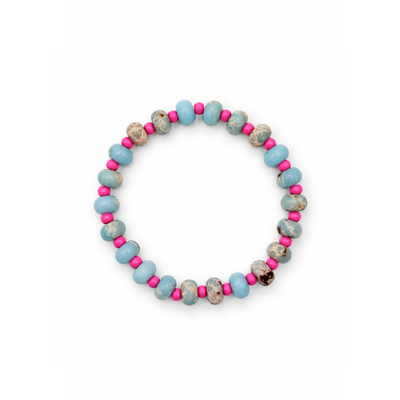 Shoushan-steen natuursteen donut kralenarmband