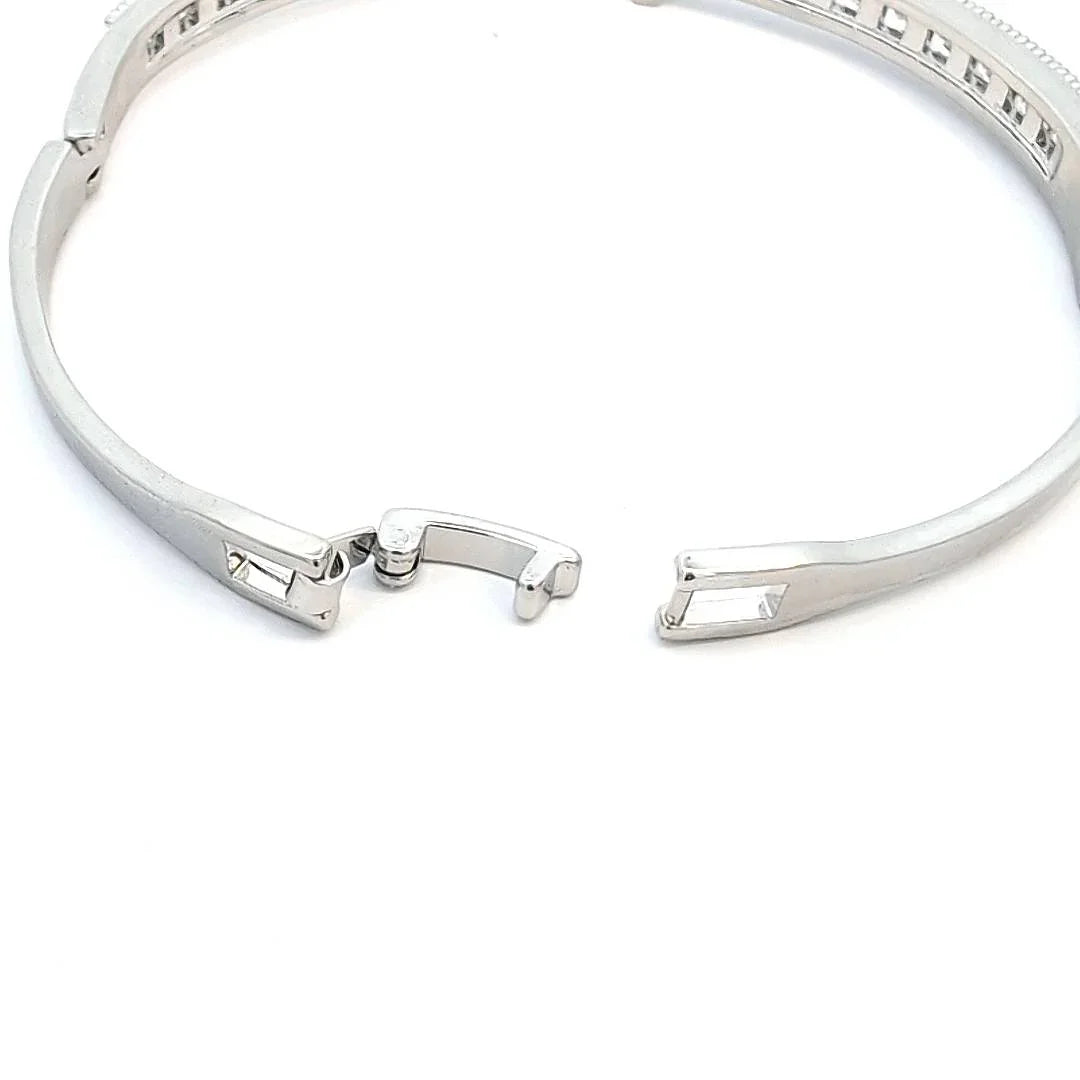 Bangle zilver met kristallen - Casa Jadel