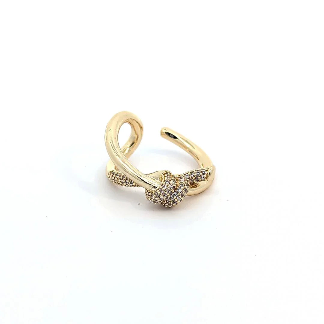 Ring met strass knoop - Casa Jadel