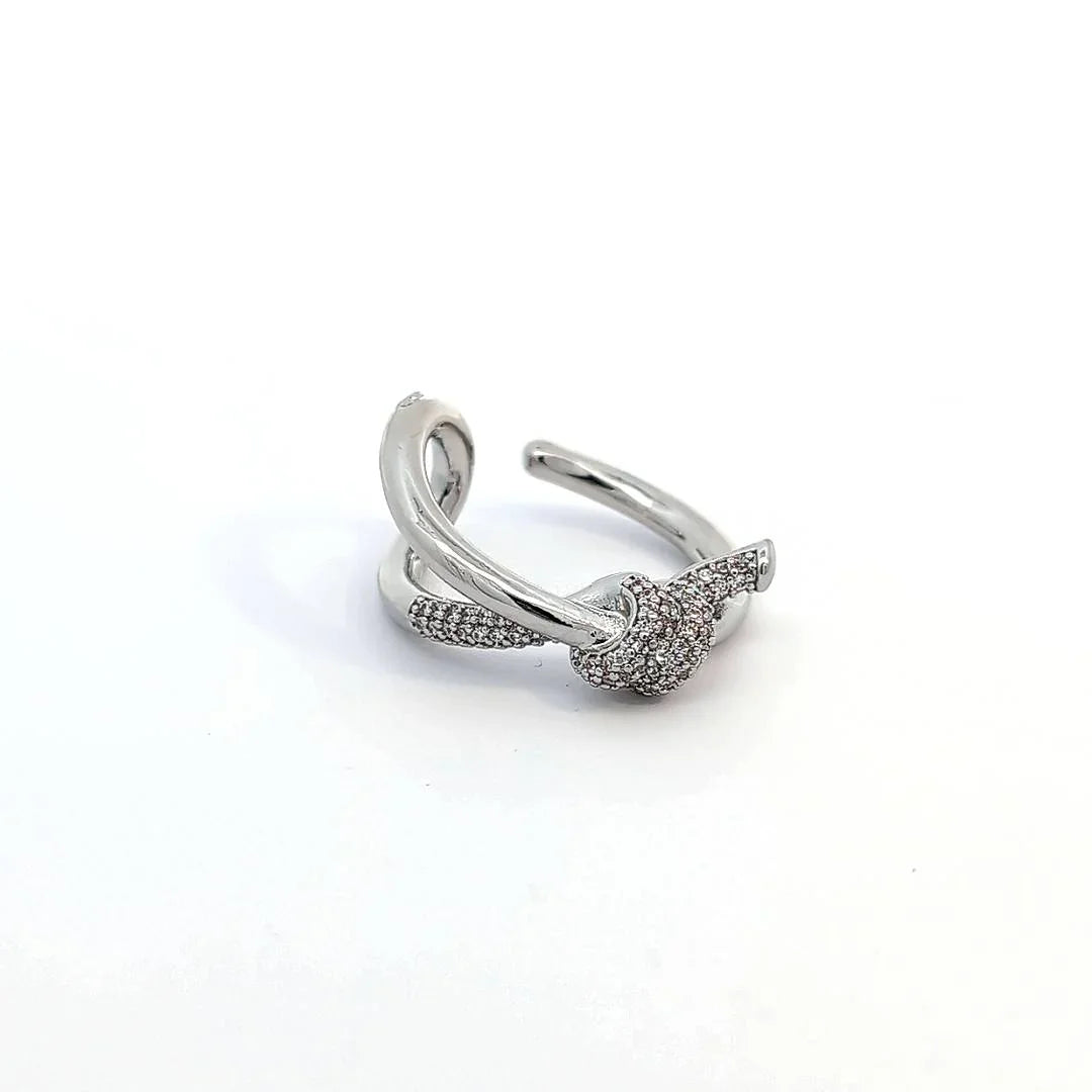 Ring met strass knoop - Casa Jadel