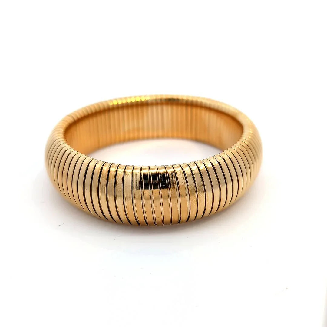 Bangle gouden armband lichte stretch - Casa Jadel