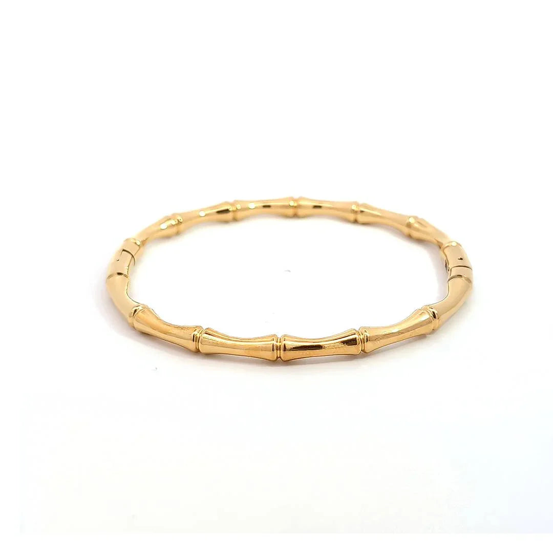 Bangle gouden armband bamboe - Casa Jadel