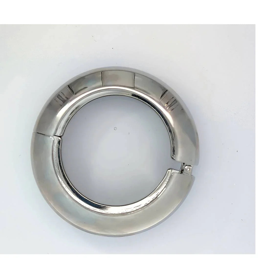 Brede zilveren bangle armband - Casa Jadel