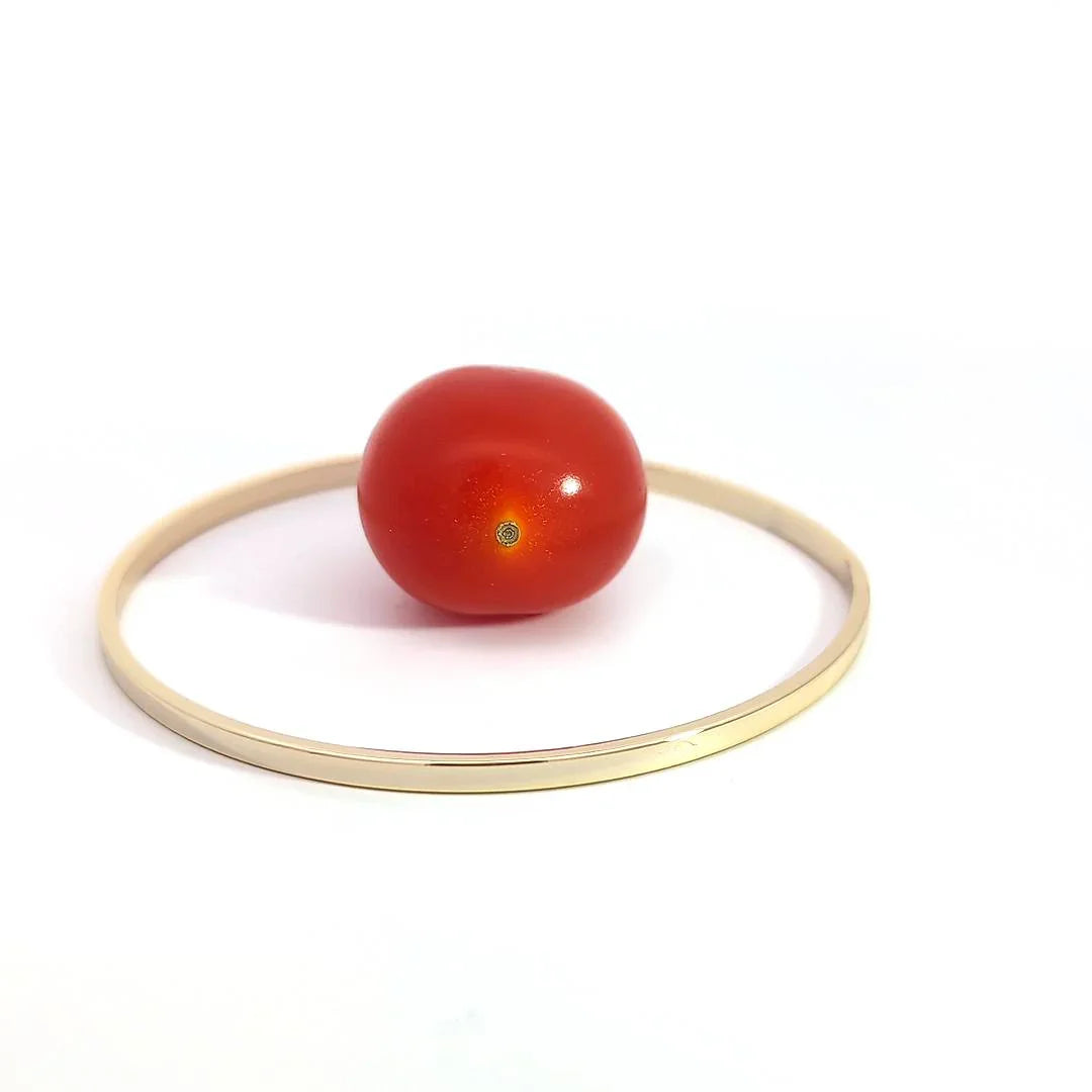 Gouden armband bangle glad - Casa Jadel