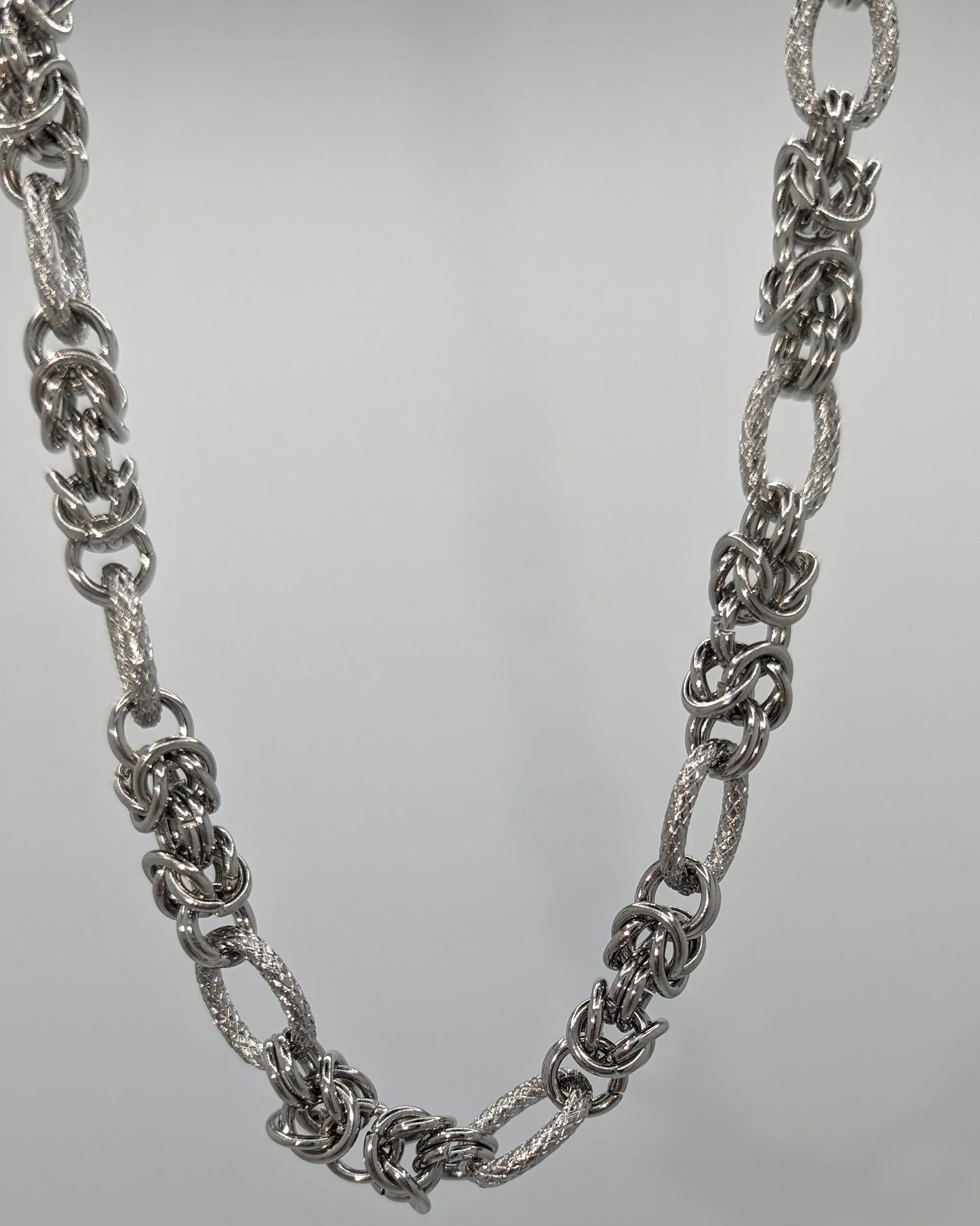 Ketting zilver mixed schakels - Casa Jadel