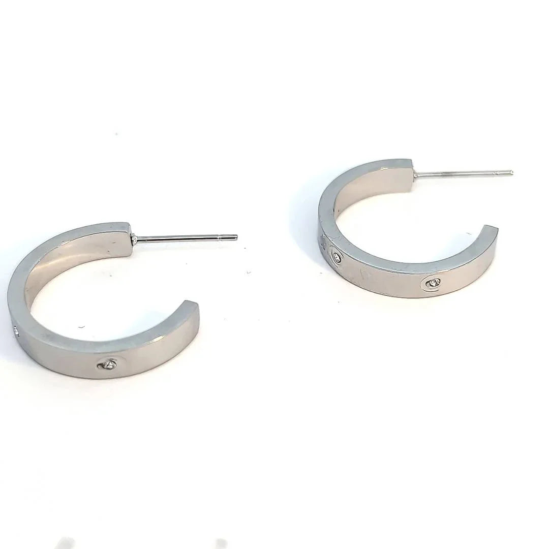 Oorbellen zilver met 3 zirkonen - Casa Jadel