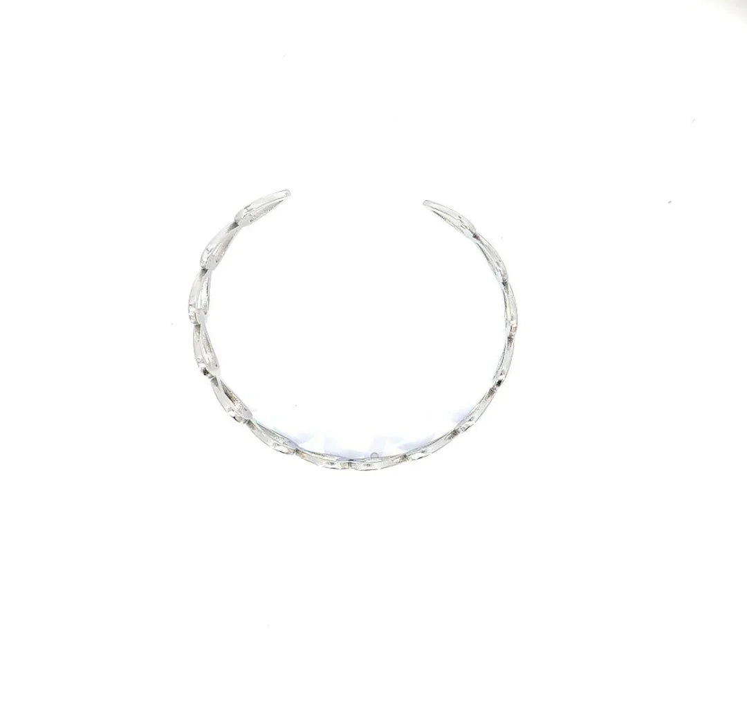 Bangle zilver met rondom hartjes - Casa Jadel