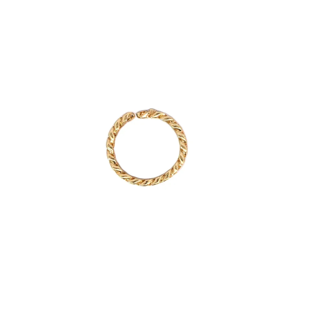 Verstelbare gouden ketting ring - Casa Jadel