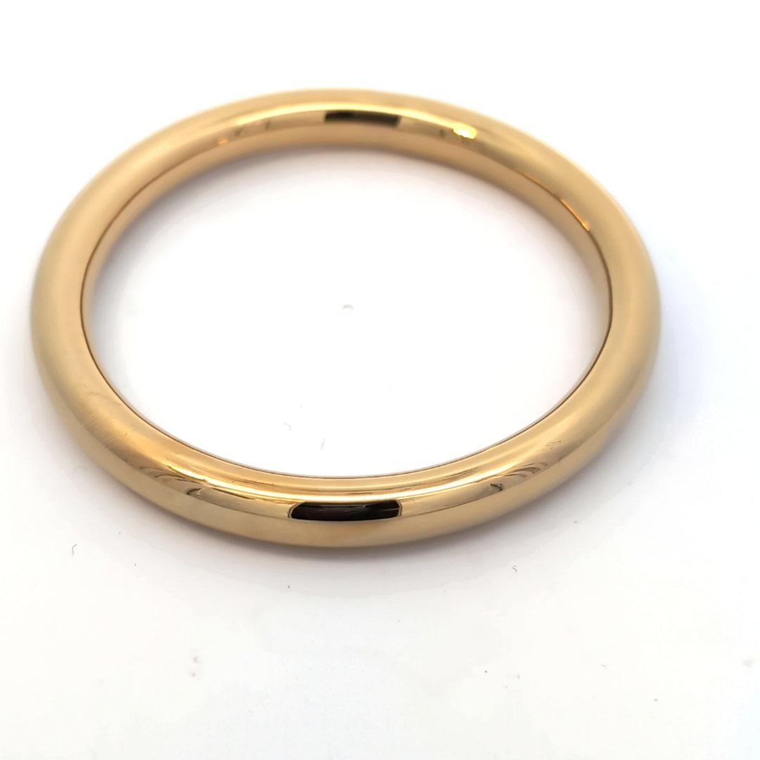 Gouden gladde bangle