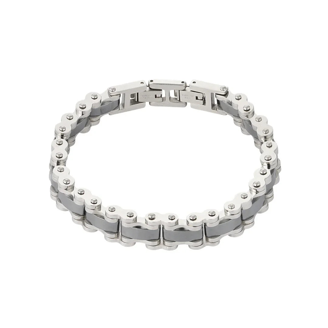 Armband heren schakelarmband heren zilver