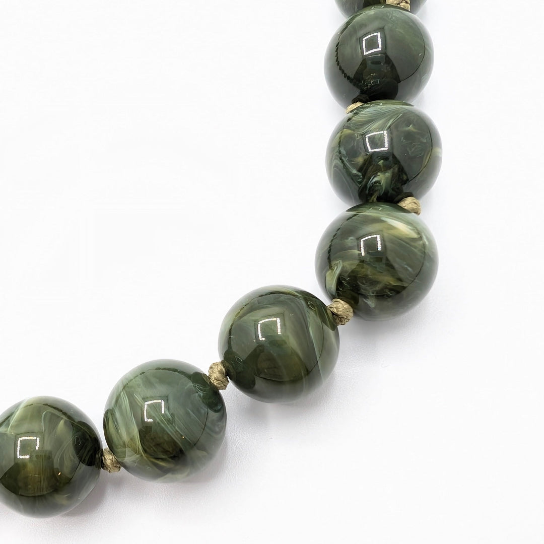 deel kralen ketting leger groen