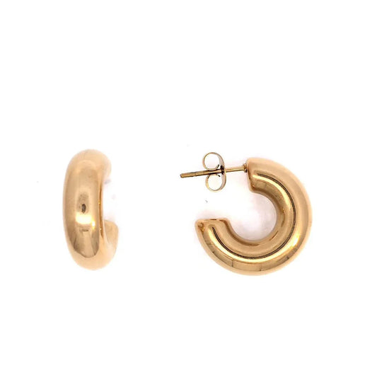 Gouden chunky statement oorringen van Casa Jadel