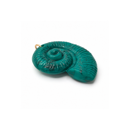 Groene marble oversized schelp bedel