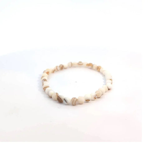Kralen armband met natural steen kraaltjes