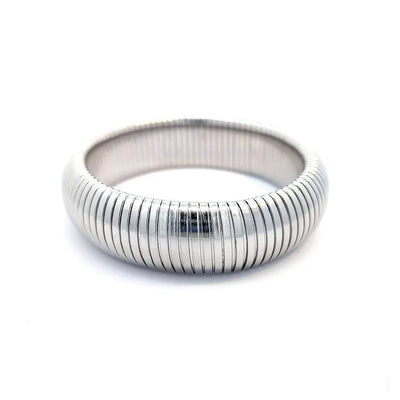 Bangle zilveren armband lichte stretch