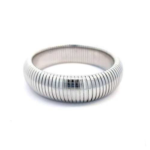 Bangle zilveren armband lichte stretch