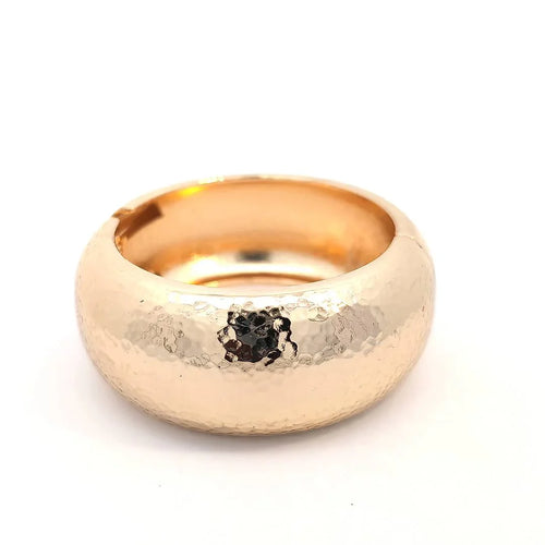 Armband brede hammered bangle