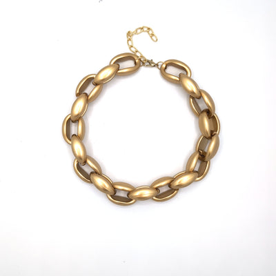 Grove goud kleurige schakel ketting