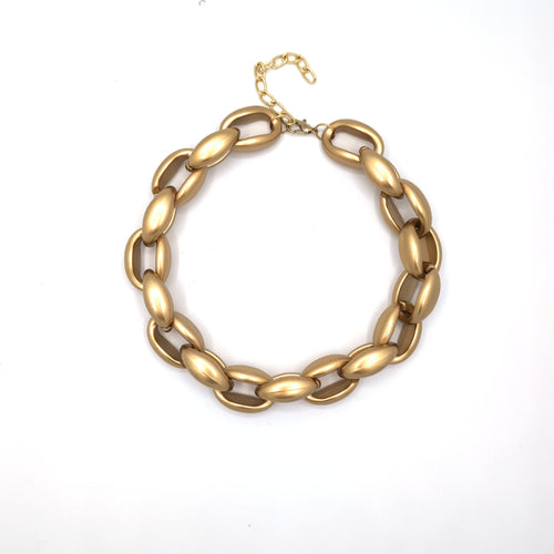 Grove goud kleurige schakel ketting