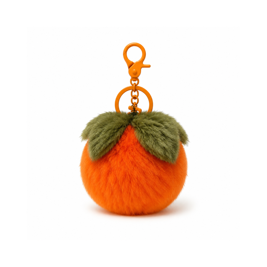 Kaki fruit pompon tashanger