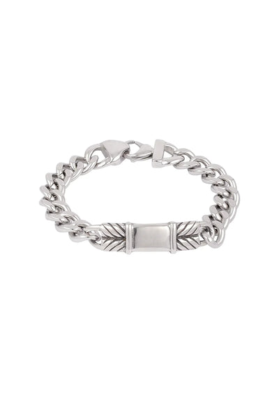 Armband heren zilver met karaktervol design