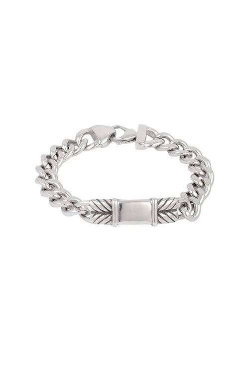 Armband heren zilver met karaktervol design