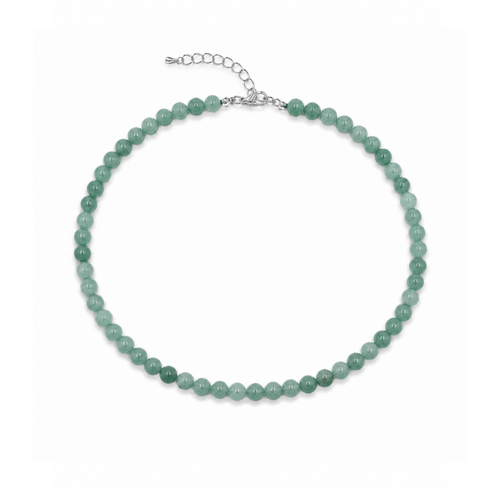 Groene Jade natuursteen kralenketting Jacky