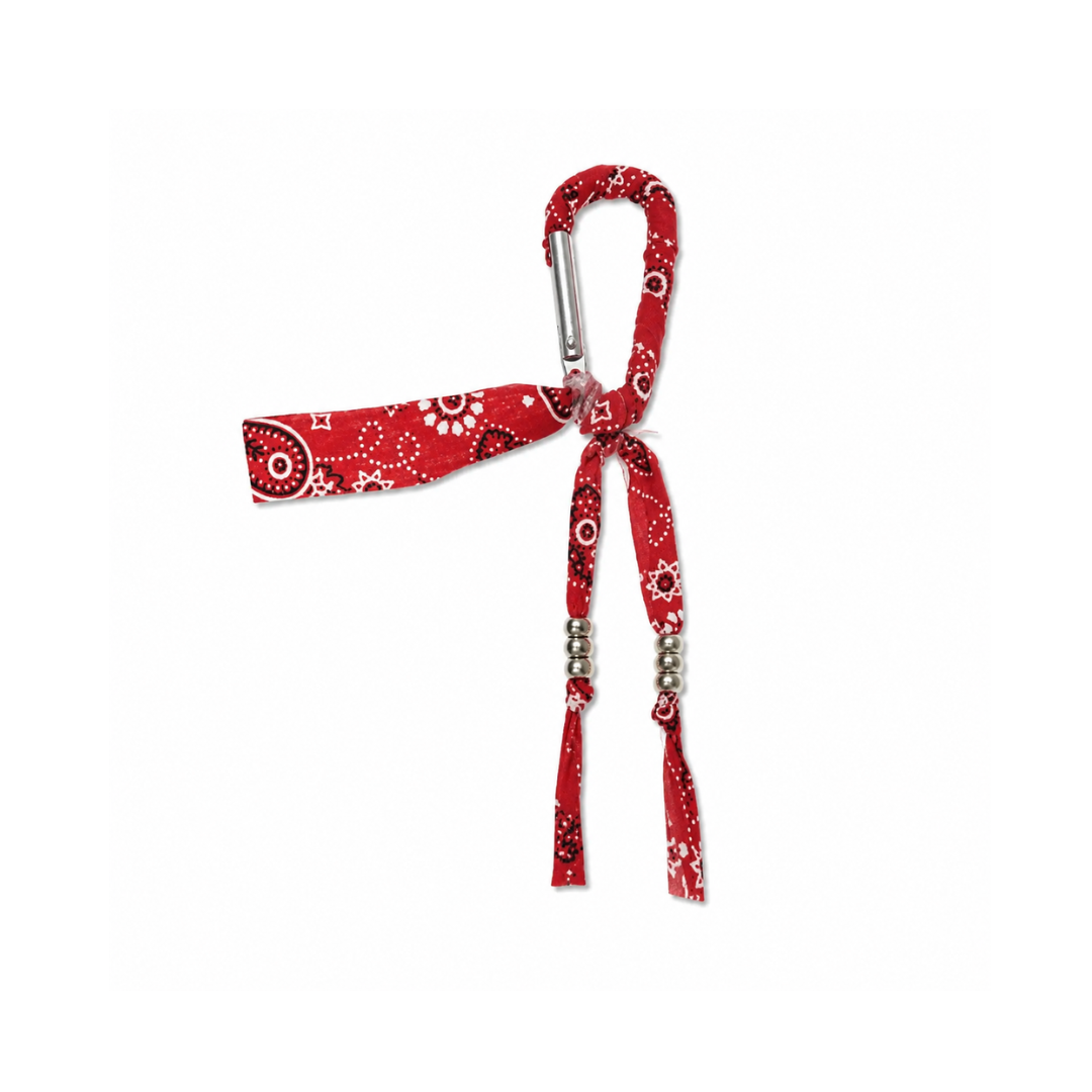 Rode karabijn bandana tashanger