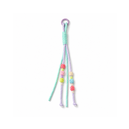 Turquoise-lila rope tashanger