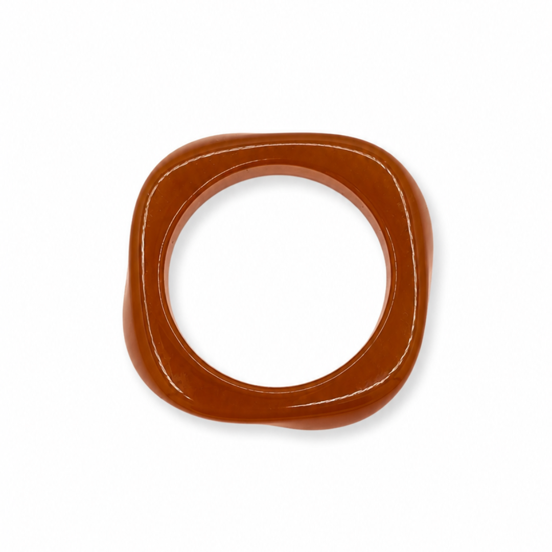 Amber gedraaide bangle armband