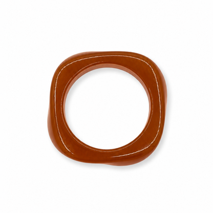 Amber gedraaide bangle armband