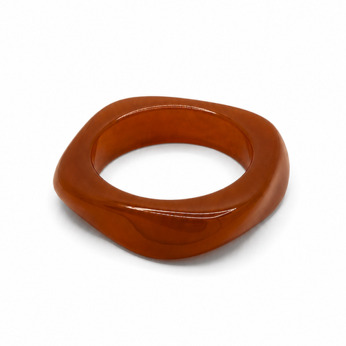 Amber gedraaide bangle armband