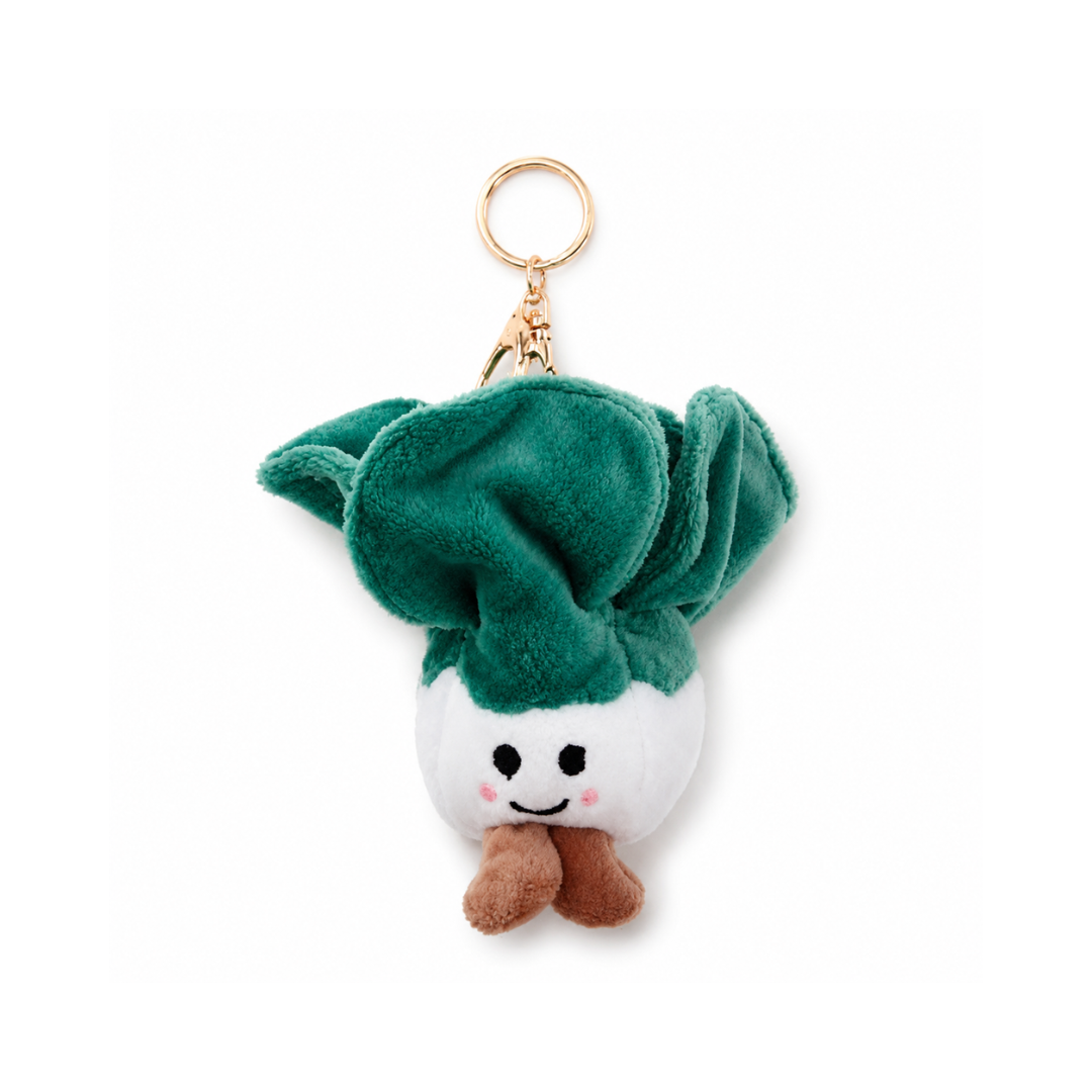 Groene kool schattige pluche tashanger