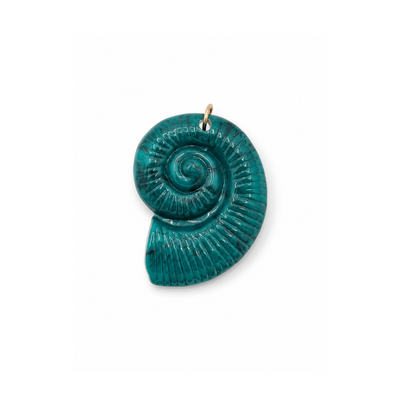 Groene marble oversized schelp bedel