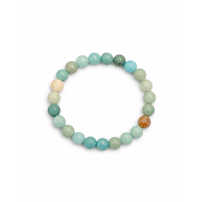 Amazoniet natuursteen kralenarmband
