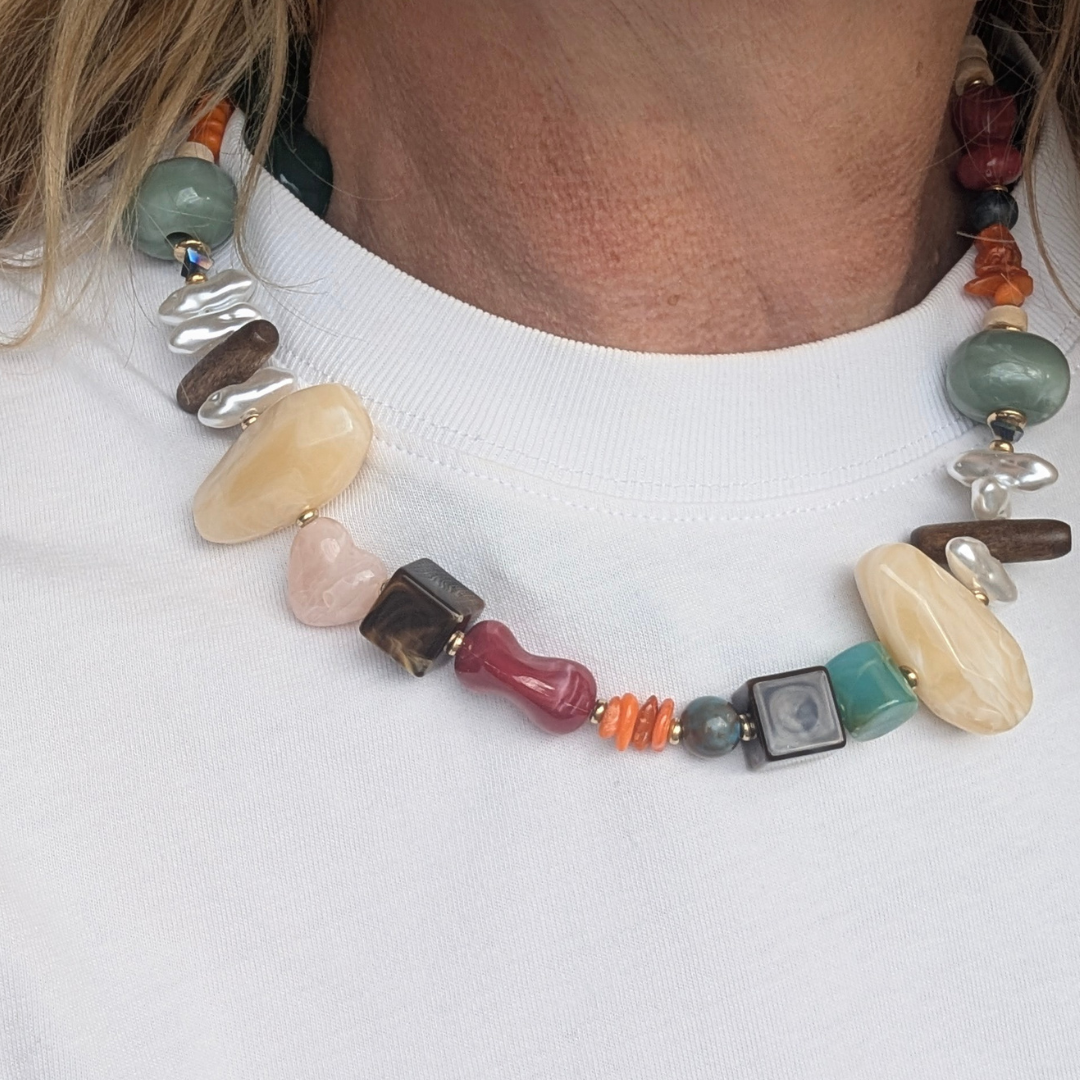 Chunky grote kralenketting mix match