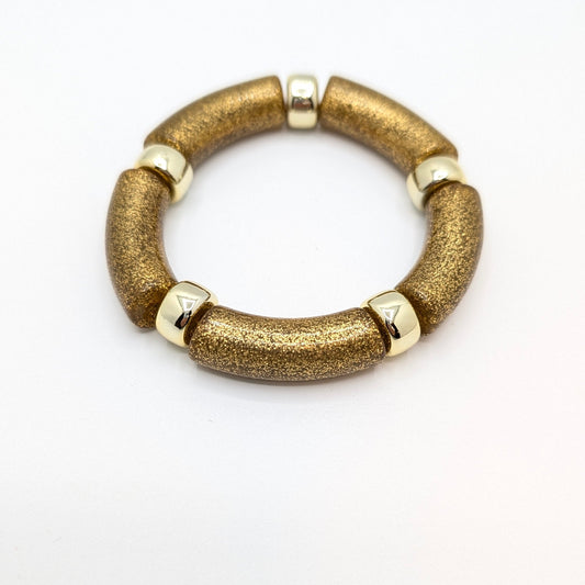 Gouden gouden tube armband