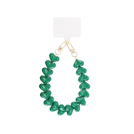 Groene hartjes telefoonkoord