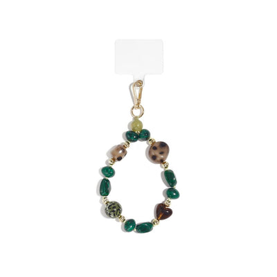 Groene chunky telefoonkoord met onregelmatige vorm