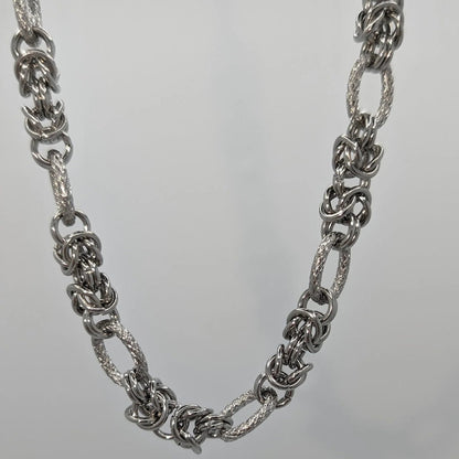 Ketting zilver mixed schakels - Casa Jadel