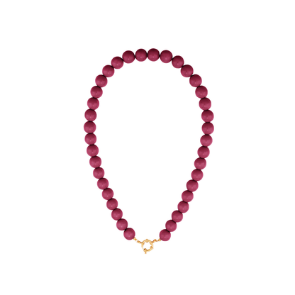 Kralenketting burgundy met boeislot
