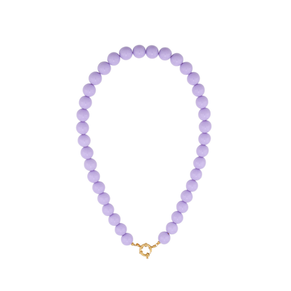Kralenketting lila met boeislot