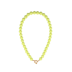 Kralenketting lime groen met boeislot