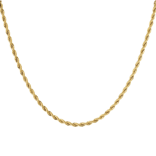 Lange gouden gedraaide ketting S