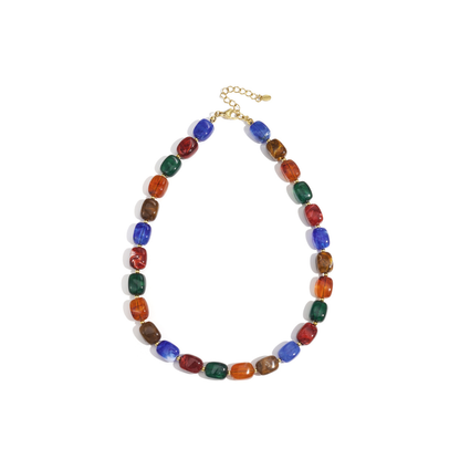 Multi color kralenketting