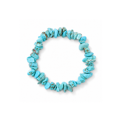 Turkoois natuursteen splitkralen armband
