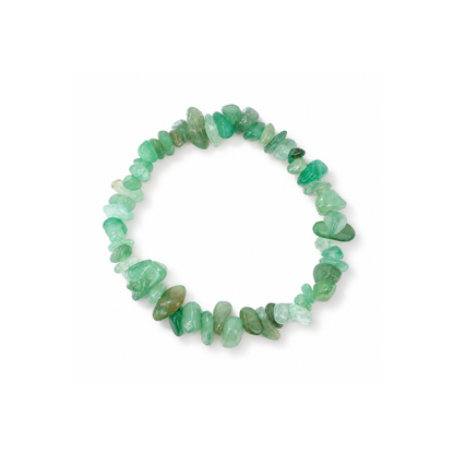 Groene aventurijn natuursteen splitkralen armband Casa Jadel