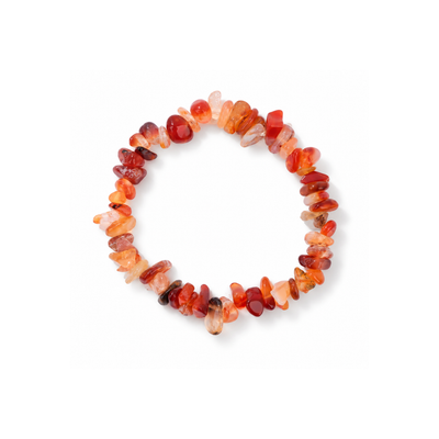 Carneool natuursteen splitkralen armband