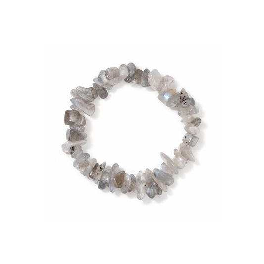 Labradoriet natuursteen splitkralen armband Casa Jadel